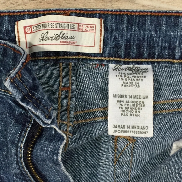 Levi Strauss Signature Stretch Blue Jeans - Picture 8 of 8